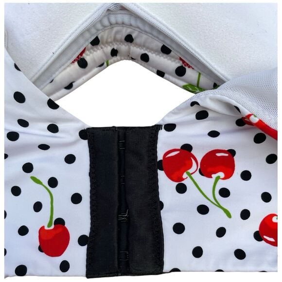 Torrid Curve Dream Wire-Free Push-Up Bra Sz44DD Novelty Polka Dot Cherry Print - Picture 9 of 13